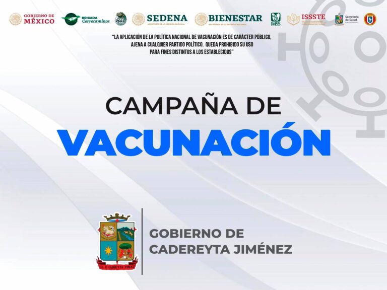 Campaña de vacunación Cadereyta Jimenez